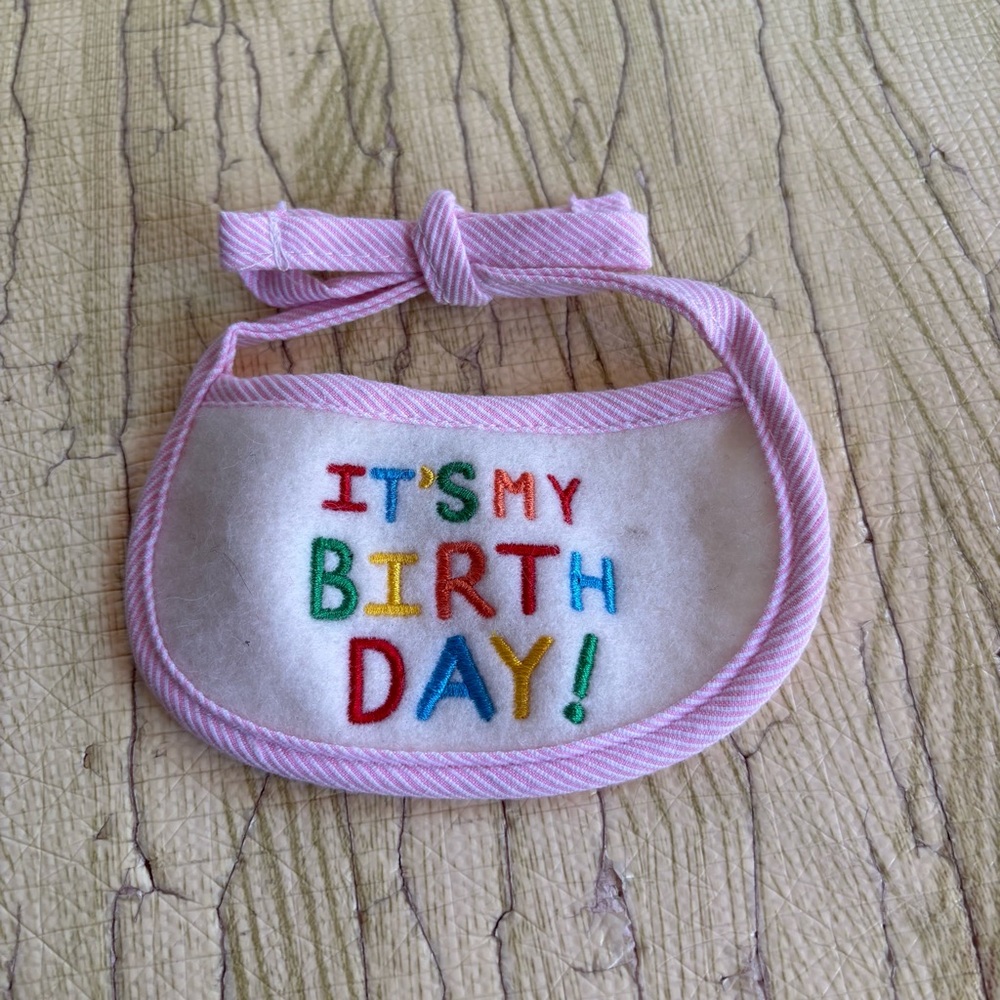 Pet costume Halloween happy birthday bib collar
